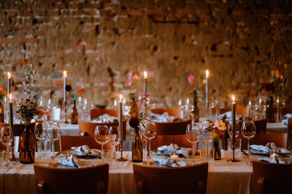 Dekorierter Tisch Hochzeit Gut Holtorf